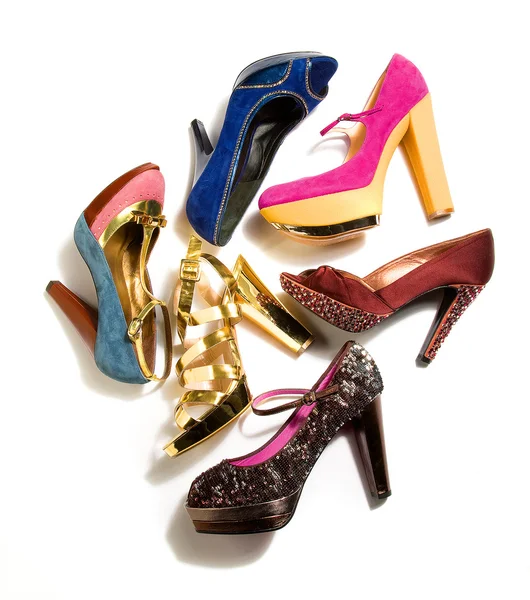 Tacones altos composición de moda — Foto de Stock