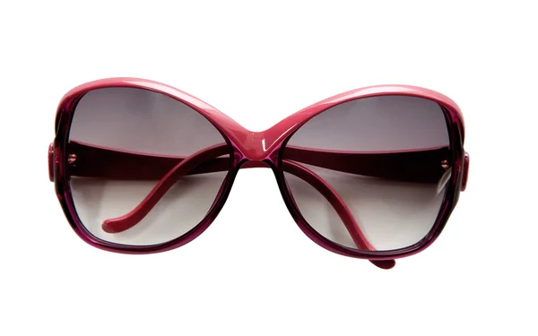 Óculos de sol vintage com aros vermelhos Fotos De Bancos De Imagens