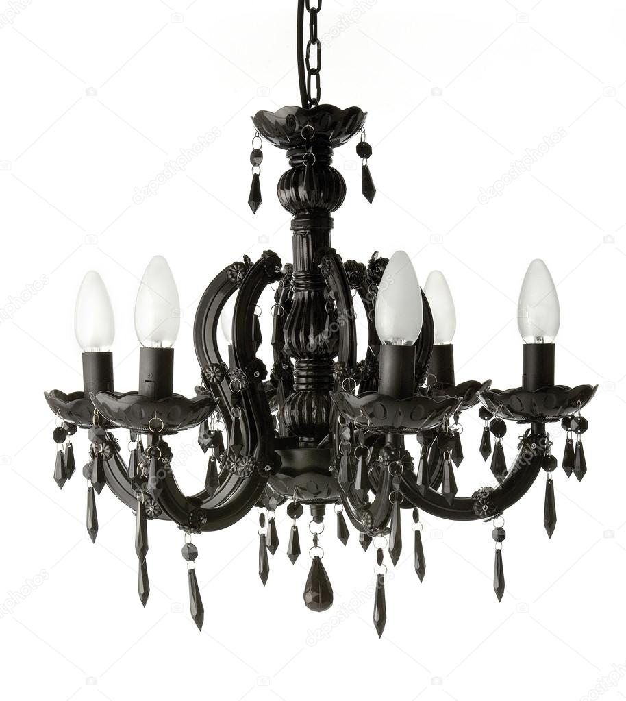 Black hanging chandelier