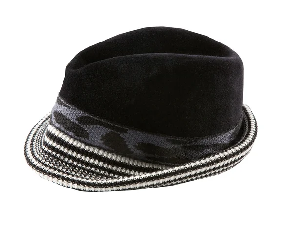 Felt and knit fedora hat — Stock Photo, Image