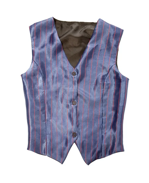 Pinstriped blue vest — Stock Photo, Image