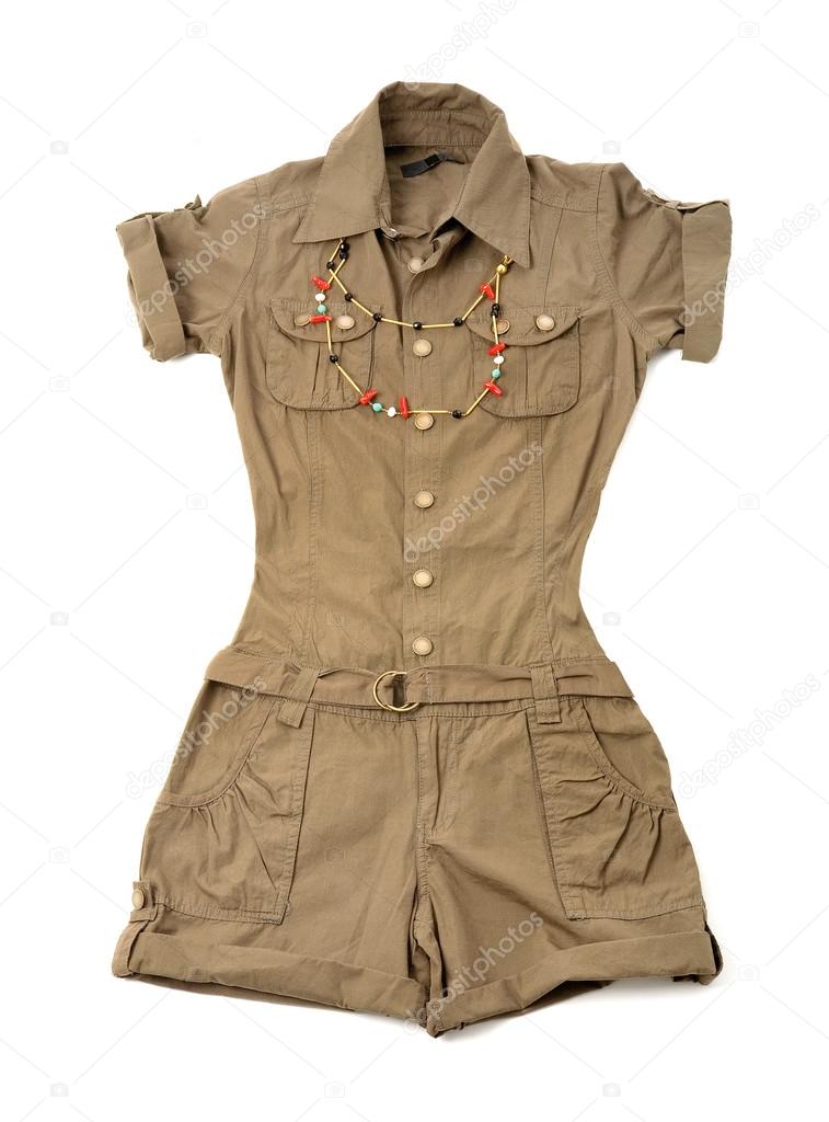 khaki green playsuit