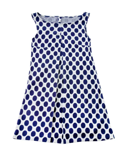 Empire line polka dots tank dress — Stock Photo, Image