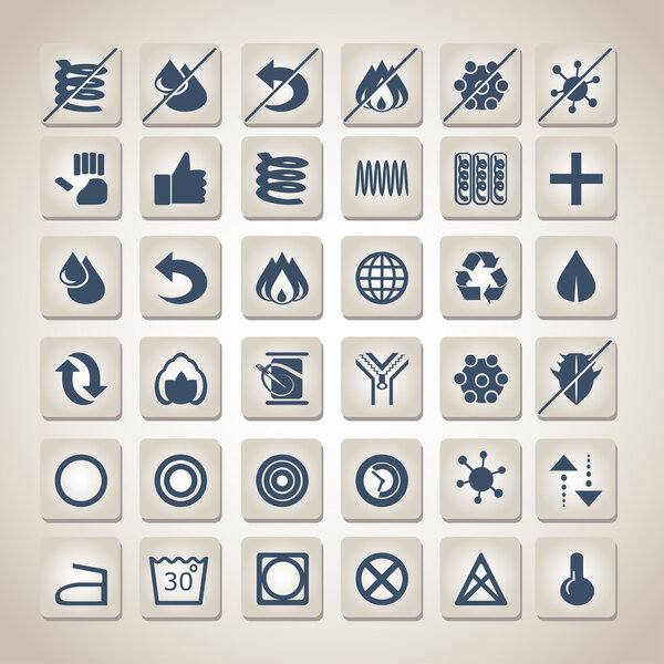 Mattress and pillow icons