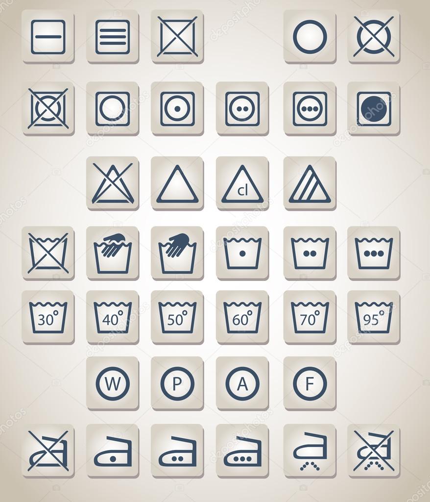 Laundry icons