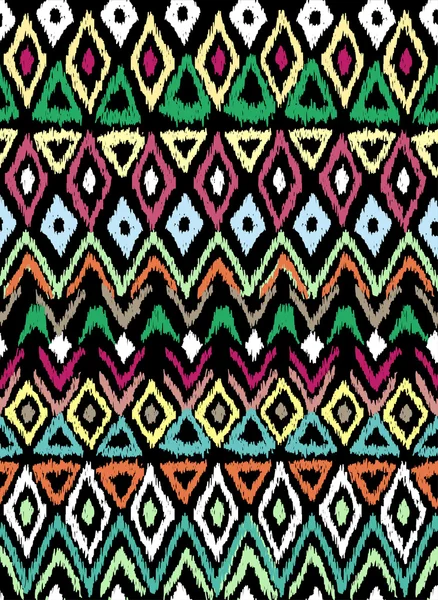Pola tak beraturan dalam gaya aztek - Stok Vektor