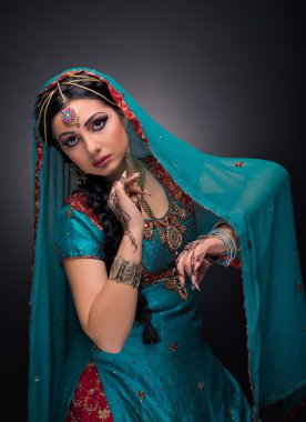 A beautiful Indian princess in national dress