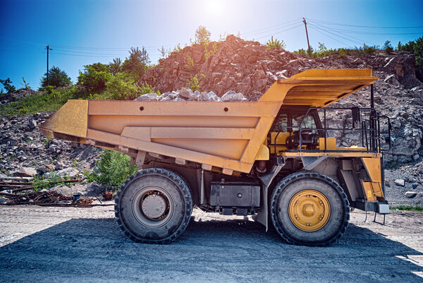 heavy building bulldozer quarry,car (HDR)