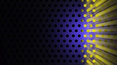 bir küpteki sarı top. soyut döndürme