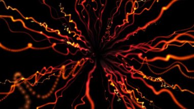 soyut 3d animasyonlu arka plan denizanası