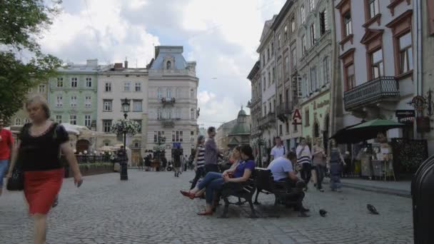 Centro de Lviv — Vídeo de Stock