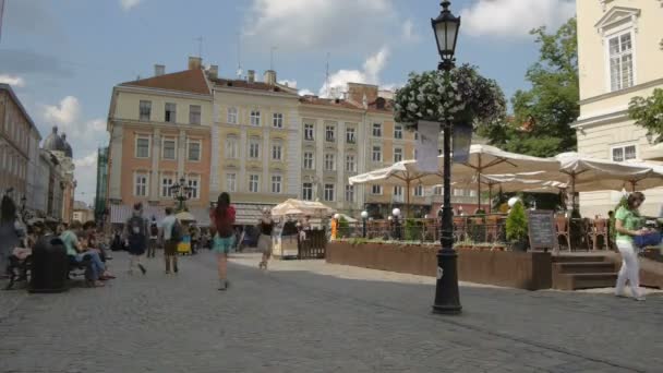 Centro de Lviv — Vídeo de Stock