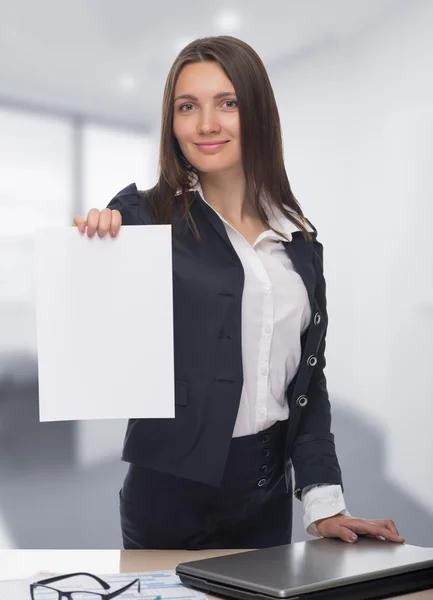 Retrato de uma mulher escrevendo notas — Fotografia de Stock