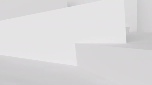 Абстрактный Белый Светлый Градиентный Цвет Фона Динамическими Волнами — стоковое видео
