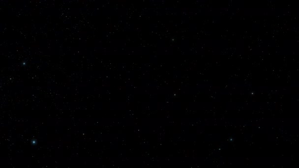 Csillagos Csillagok Mozgása Űrben — Stock videók