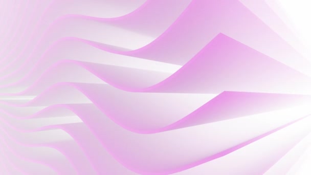 霧の中のピンクの抽象的な波 — ストック動画
