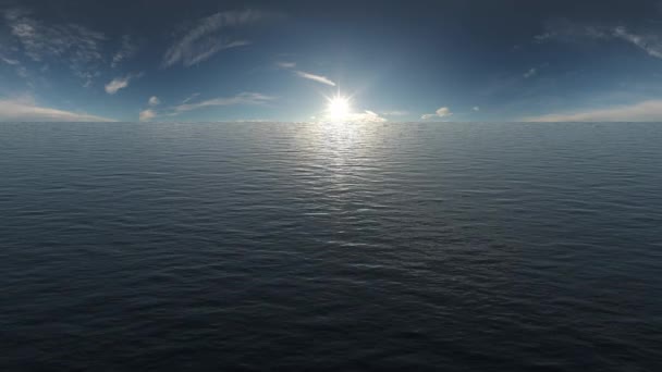 Захід Сонця Над Морем Влітку — стокове відео