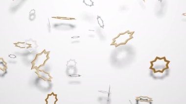 Traditional Muslim symbols octahedrons for Ramadan Kareem Islamic holy month