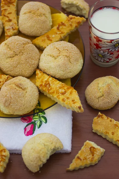 Deliciosas galletas recién horneadas — Foto de Stock