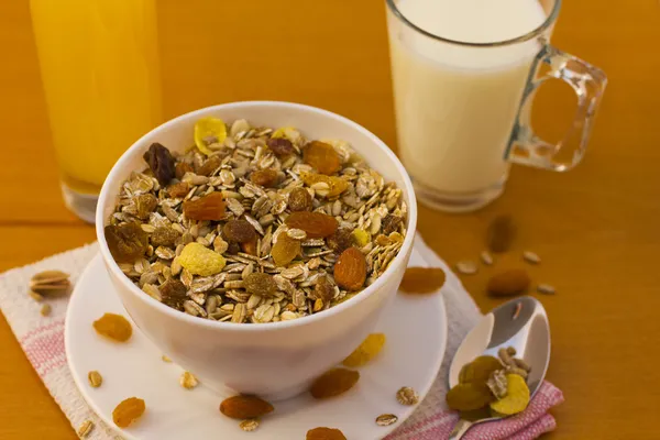 Müsli-Frühstück — Stockfoto