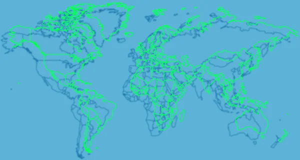 Mappa del mondo — Foto Stock