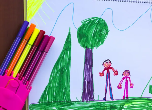 Children's drawing — Stock Photo, Image