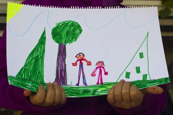 Children's drawing — Stock Photo, Image