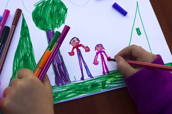 Dibujo infantil Imágenes de stock libres de derechos