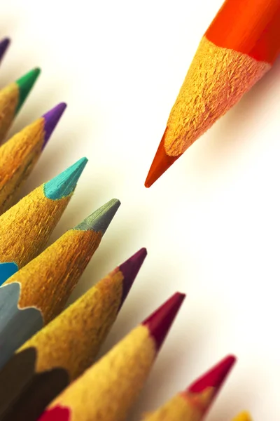 Colorful pencils isolated — Stock Photo, Image