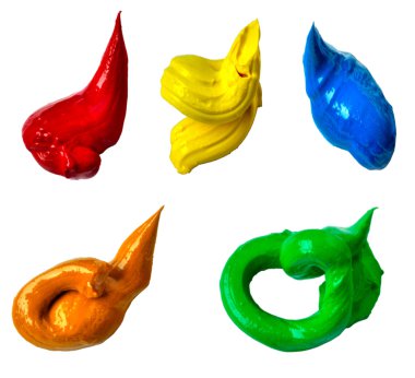 izole renkli boyalar