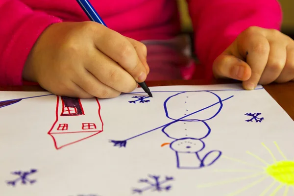 Tekenen voor kinderen Rechtenvrije Stockfoto's