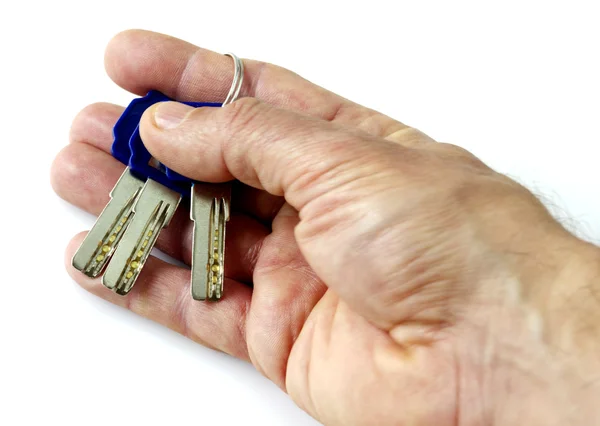 Schlüssel in der Hand — Stockfoto