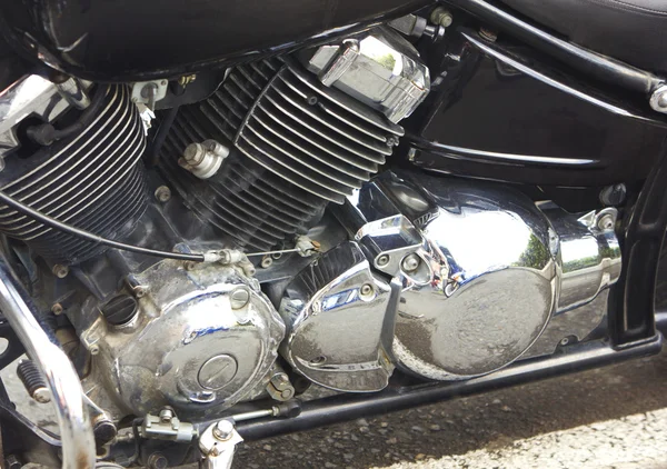Silnik motocykla błyszczący — Zdjęcie stockowe