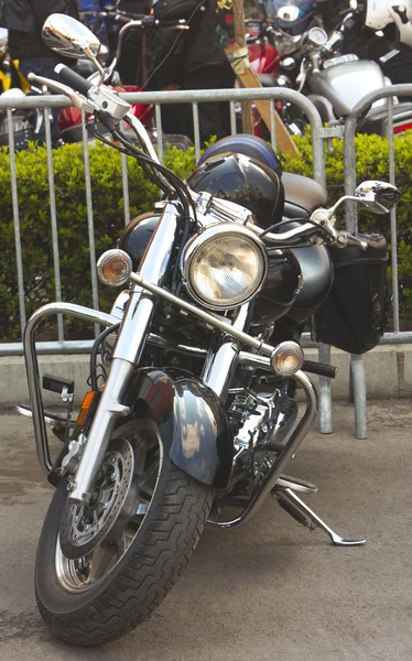 Widok z przodu motocykla — Zdjęcie stockowe