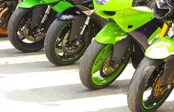 Front motorcycles wheels — Stock Photo, Image