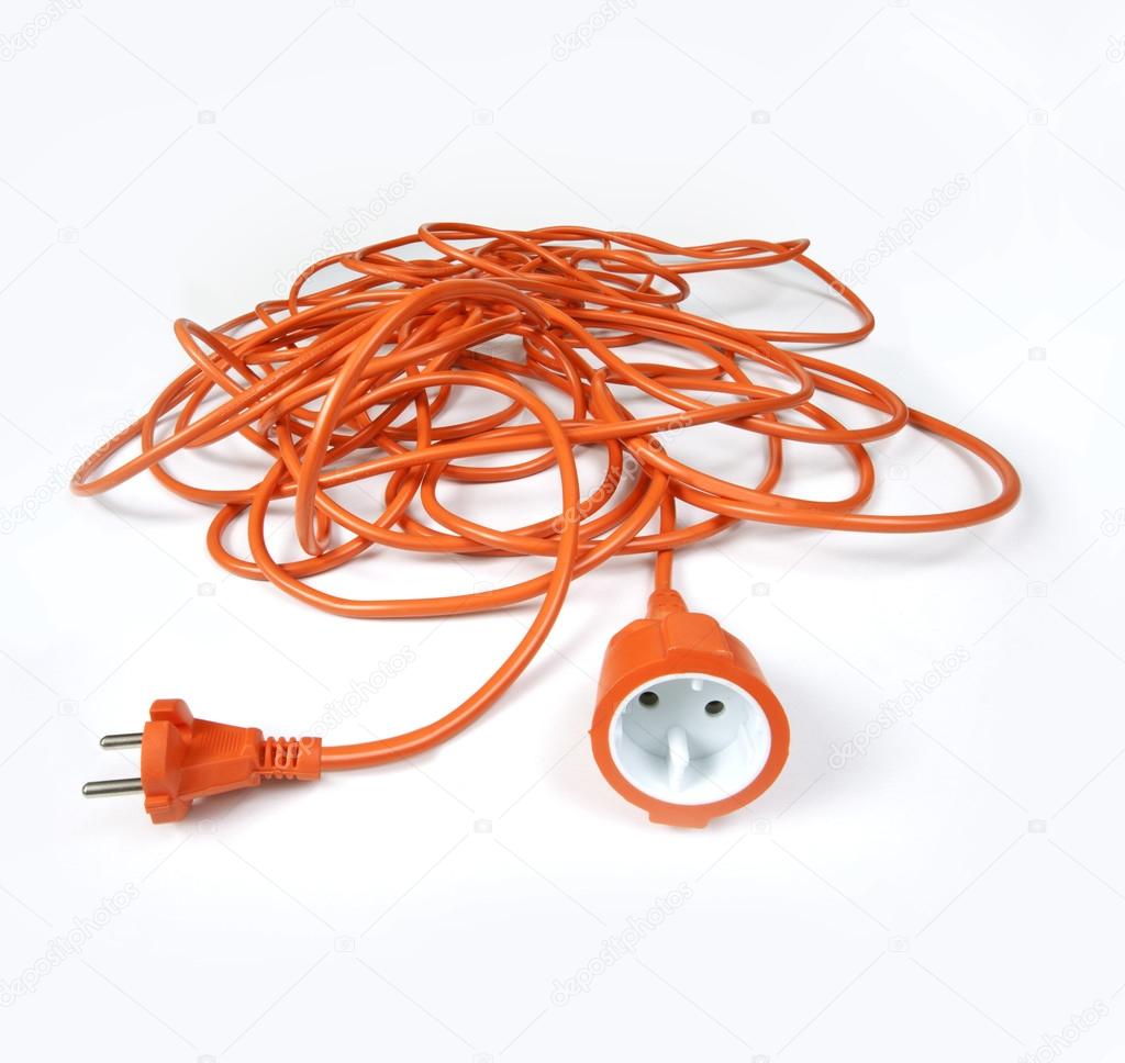 orange cord with plug