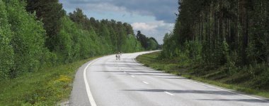 raindeers geçiş yolu, İsveç Norveç sınırında. bölgede