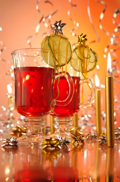 Soco de vinho quente Natal bebida quente popular — Fotografia de Stock