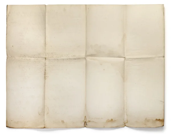 Old folded paper background — Stock Photo, Image