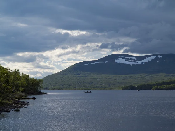 On the lake Kroktjarnen Sweden Harjedalen area — Stock Photo, Image