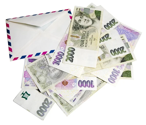Czech money, czech krown, ceska koruna — Stock Photo, Image