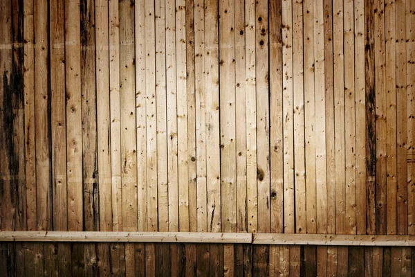Placas de madera verticales estrechas con línea horizontal como fondo — Foto de Stock