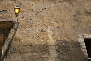 Duvar sokak Roma İtalya'dan eski fotoğrafı