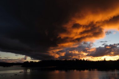 fırtına gökyüzü orta İsveç Hava güzel manzaralı
