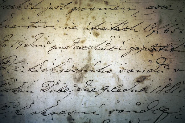 Historical ink manuscript — Stock Photo, Image
