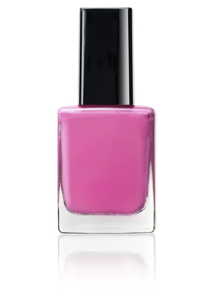 Růžová barva na nehty — Stock fotografie
