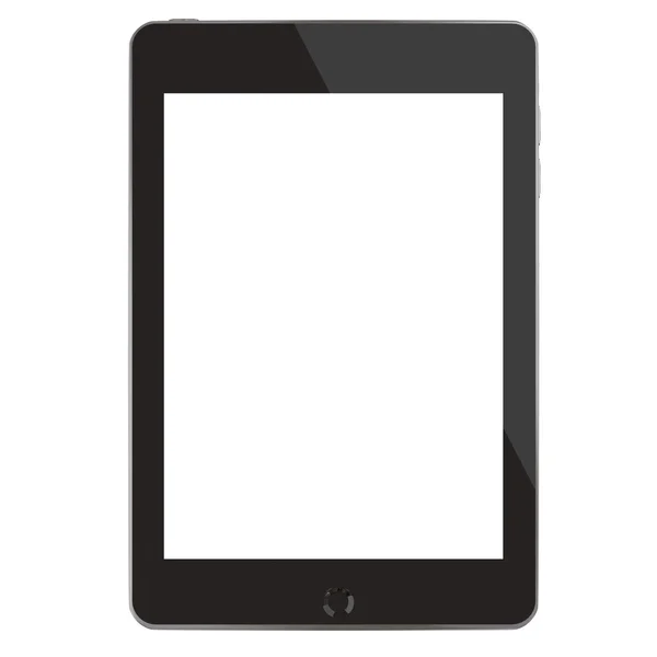 (3d render ile boş perde tablet bilgisayara)