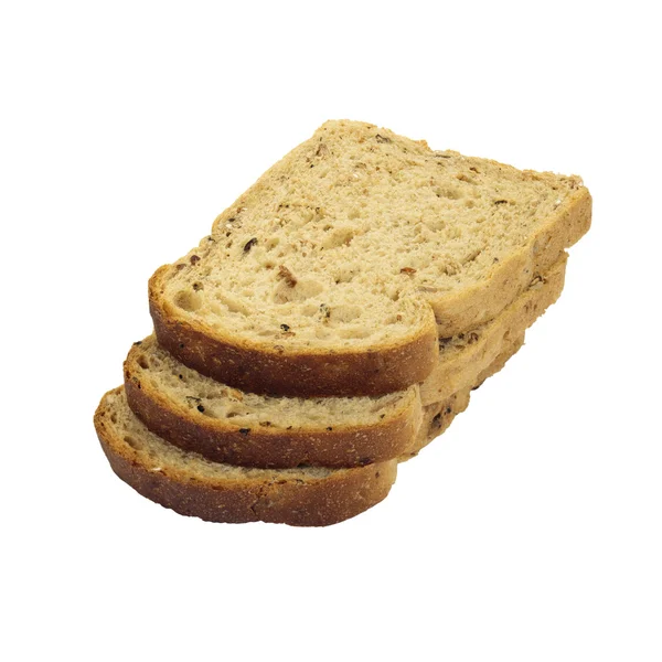 Segmenten van bruin brood — Stockfoto