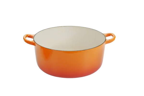 Cast iron cooking pot. — Stock Photo, Image