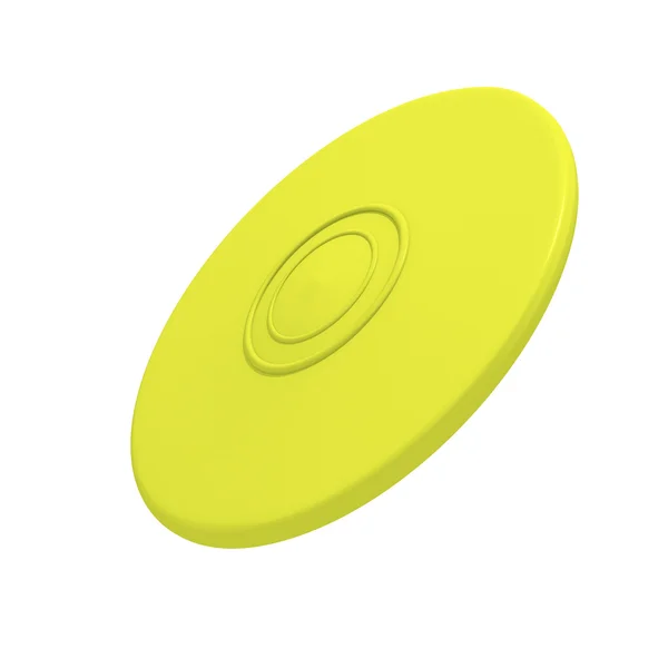 Yellow flying disk — Stock Photo, Image